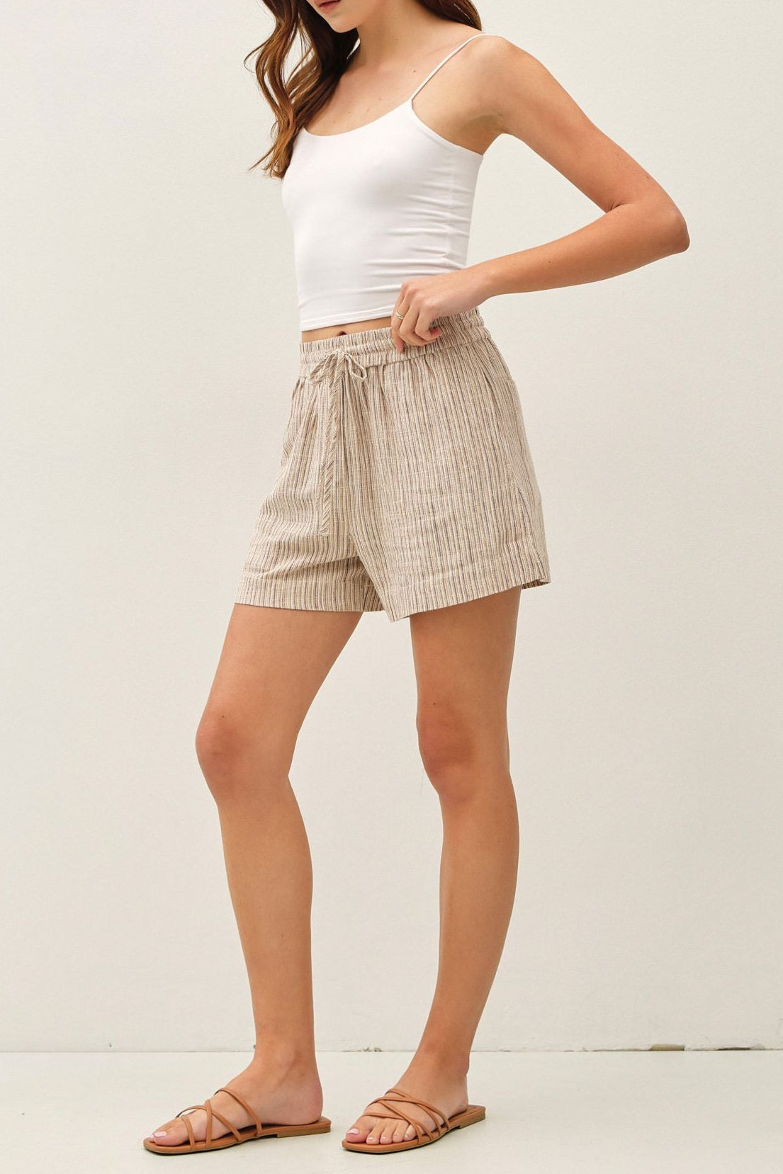 Must Have Striped Linen Short