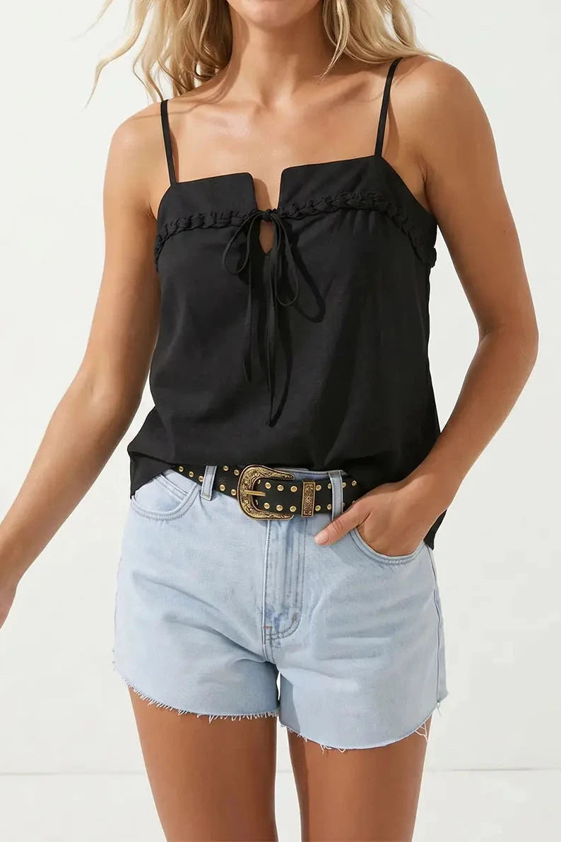 The Lila Knitting Detail Tank Top